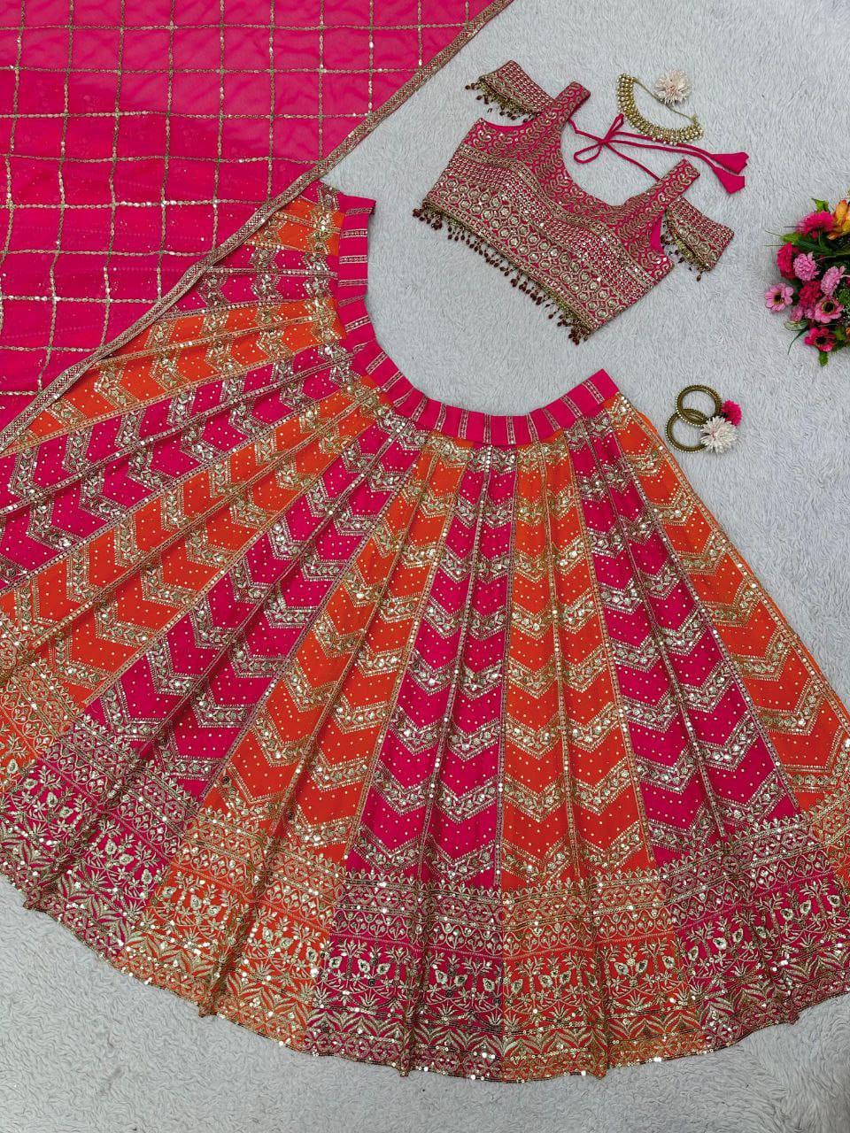 Celebrity Designer Printed Stitched Lehenga & Crop Top - Buy Celebrity  Designer Printed Stitched Lehenga & Crop Top Online at Best Prices in India  | Flipkart.com